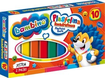 PLASTICINA 10 COLORES BAMBINO CUADRADO MAJEWSKI 002823 ST. MAJEWSKI